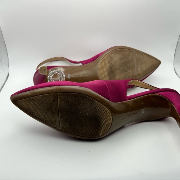 Easy Spirit Satin Slingback Heels with Bow Accent - Picture 5 of 5